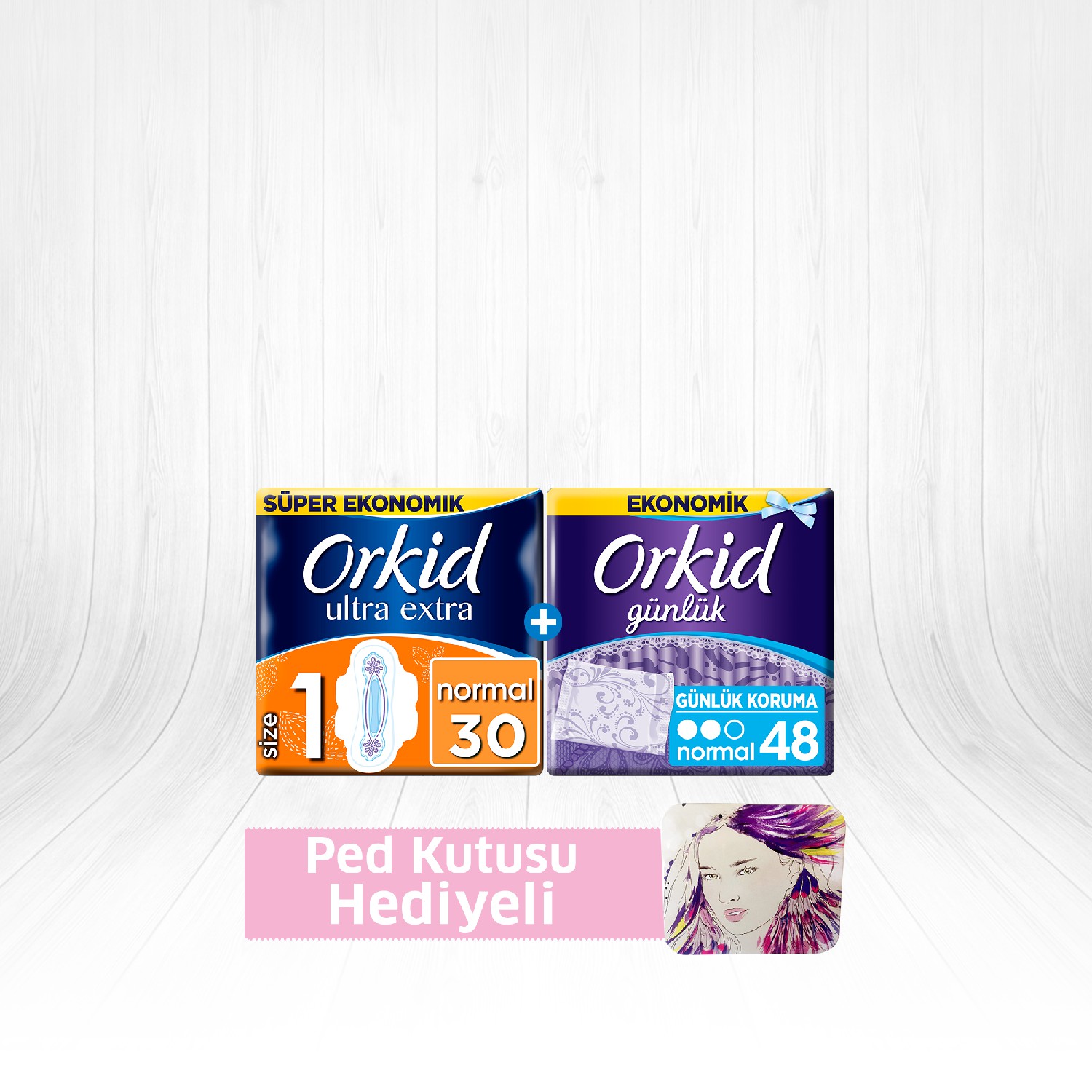 Orkid Fırsat Paketi Ultra Extra Hijk Ped &#;lu + Günlük Ped &#;li